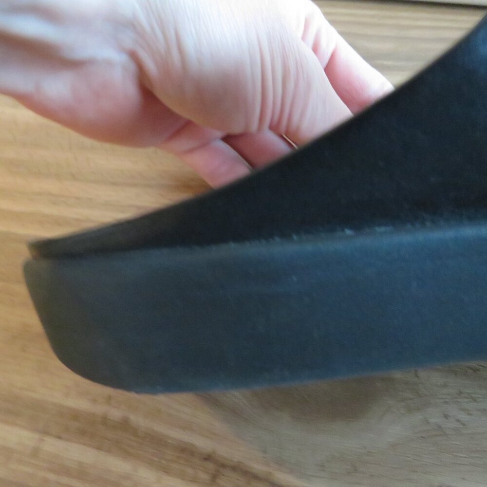 FITFLOP Banda Crystal Toe-Post Thong Sandals Black Leather Comfort - Size US 10 - Picture 12 of 15